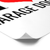 I Love Garage Doors Funny Christmas Red Heart Gift Poster (Hoek)