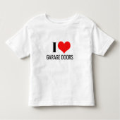 I Love Garage Doors Red Heart Funny Christmas Gift Kinder Shirts (Voorkant)