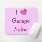 I Love Garage Sales Muismat (Met muis)