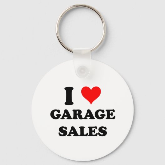 I Love Garage Sales Sleutelhanger (Voorkant)