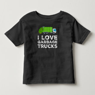 I Love Garbage Truck For Kids Toddler Long Sleeve Kinder Shirts