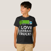 I Love Garbage Truck For Kids Toddler Long Sleeve T-shirt (Voorkant volledig)