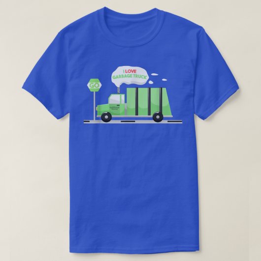 I Love Garbage Truck Kinder Shirt Boys Trash Truck (Design voorkant)