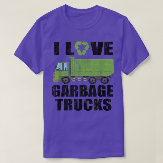 I Love Garbage Trucks 982 T-shirt (Design voorkant)