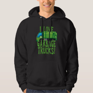 I Love Garbage Trucks Geweldige Truck Hoodie