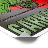 I Love Garbage Trucks Greens Poster Print (Hoek)