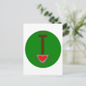 I Love Gardening Briefkaart (Staand voorkant)