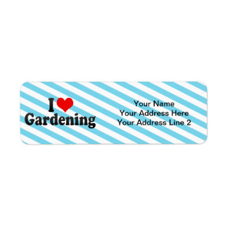 I Love Gardening Etiket