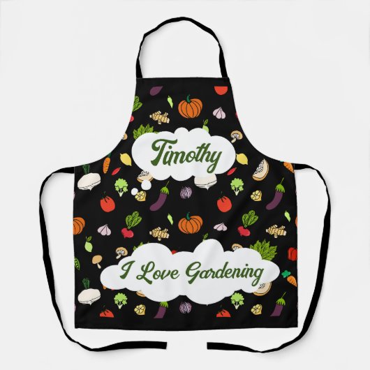 I Love Gardening Schort (Voorkant)