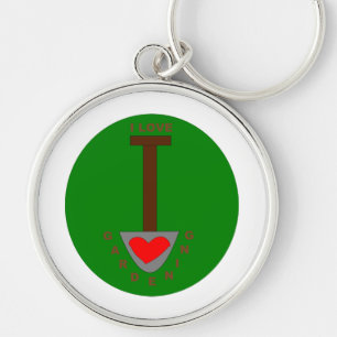 I Love Gardening Sleutelhanger