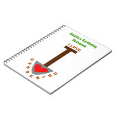 I Love Gardening Spade Custom Notitieboek (Linkerzijde)