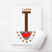 I Love Gardening Spade Mousepad Muismat (Met muis)