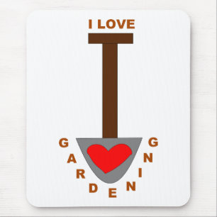I Love Gardening Spade Mousepad Muismat