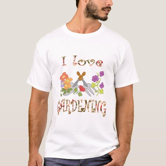 I Love Gardening T-shirt (Voorkant)