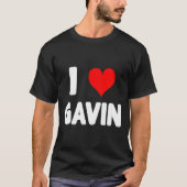I Love Gavin - Heart T-shirt (Voorkant)