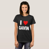 I Love Gavin - Heart T-shirt (Voorkant volledig)