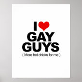 I Love Gay Poster (Voorkant)