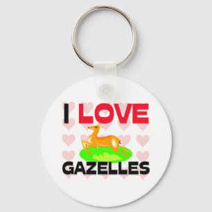 I Love Gazelles Sleutelhanger