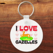 I Love Gazelles Sleutelhanger (Voorkant)