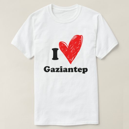 I love Gaziantep T Shirt (Design voorkant)