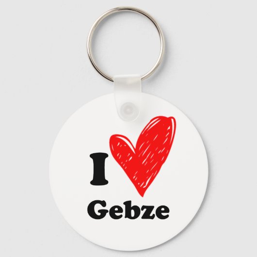 I Love Gebze Sleutelhanger (Voorkant)