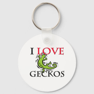 I Love Geckos Sleutelhanger