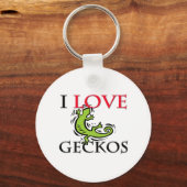 I Love Geckos Sleutelhanger (Voorkant)