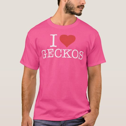 I Love Geckos T-shirt (Voorkant)
