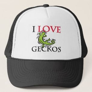 I Love Geckos Trucker Pet