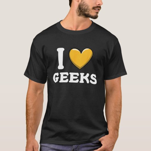 I Love Geeks T-shirt (Voorkant)