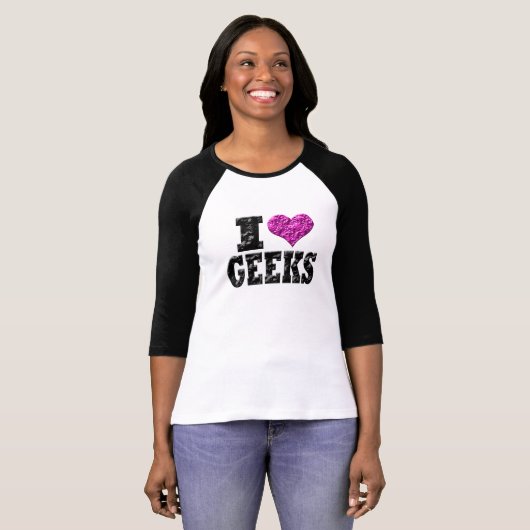 I Love Geeks T-shirt (Voorkant volledig)