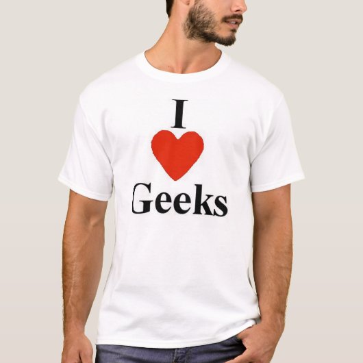 I Love Geeks T-shirt (Voorkant)