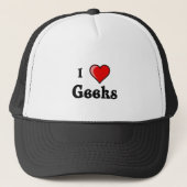 I Love Geeks Trucker Pet (Voorkant)
