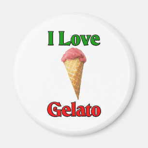 I Love Gelato (Italiaanse ijskap) Magneet