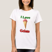 I Love Gelato (Italiaanse ijskap) T-shirt (Voorkant)