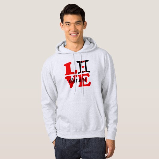 ♊★ 😍I Love Gemini-Best-Zodiac Teken Pullover Hood (Voorkant volledig)