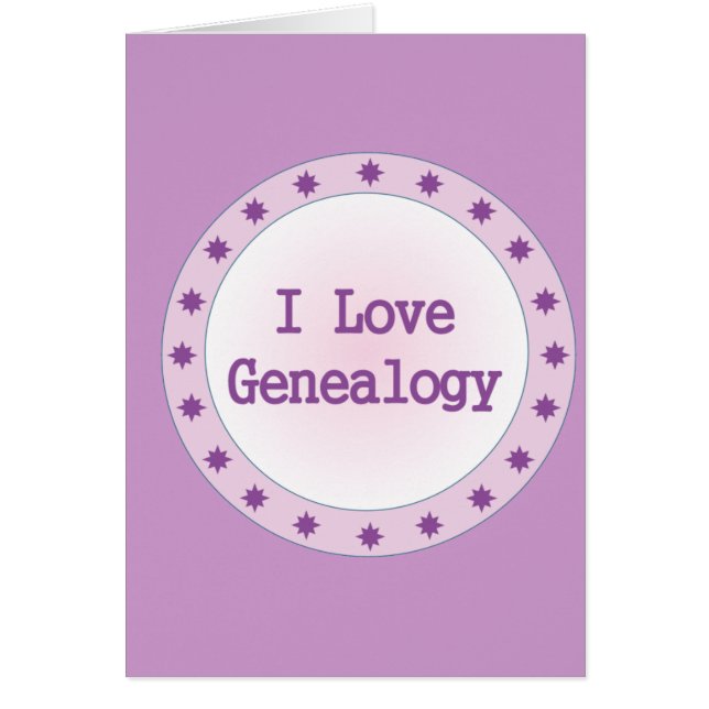 I Love Genealogie (Voorkant)