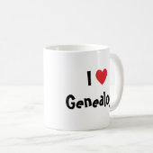 I Love Genealogie Koffiemok (Voorkant rechts)