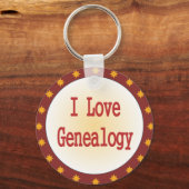 I Love Genealogie Sleutelhanger (Voorkant)
