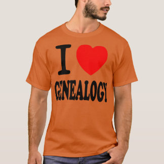 I Love Genealogie T-shirt