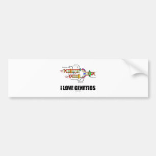 I Love Genetics (DNA Replication) Bumpersticker