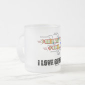 I Love Genetics (DNA Replication) Matglas Koffiemok (Voorkant links)