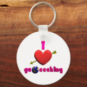 I Love Geocaching 3D art Sleutelhanger Geocacher S (Voorkant)