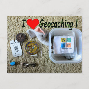 I Love Geocaching briefkaart: Open Cache Briefkaart