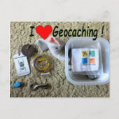 I Love Geocaching briefkaart: Open Cache Briefkaart (Voorkant)