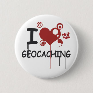 I love geocaching ronde button 5,7 cm