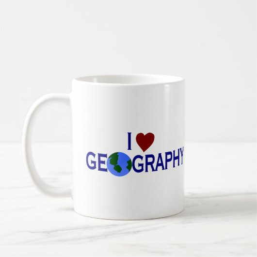 I Love Geography Koffiemok (Links)