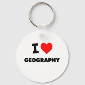 I Love Geography Sleutelhanger (Voorkant)