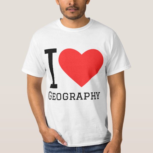 I love geography t-shirt (Voorkant)