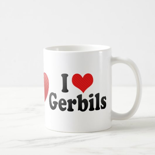 I Love Gerbils Koffiemok (Rechts)